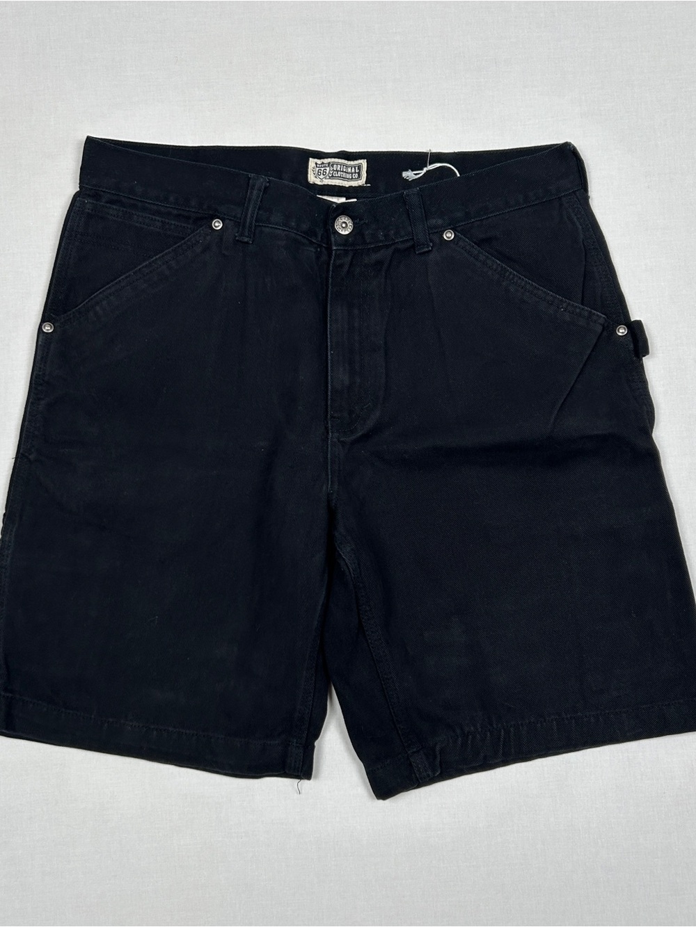 Vintage Route 66 Black Carpenter Jorts